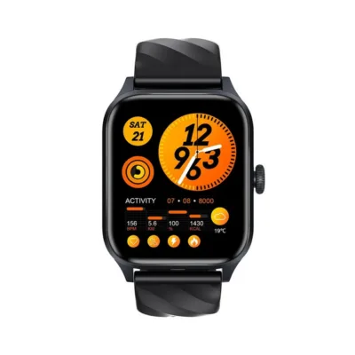 Weofly WY-ACTIVE/BK 1,85" must nutikell BT5.2 tervisenäitajate jälgimiseks (Android/iOS, 260 mAh)