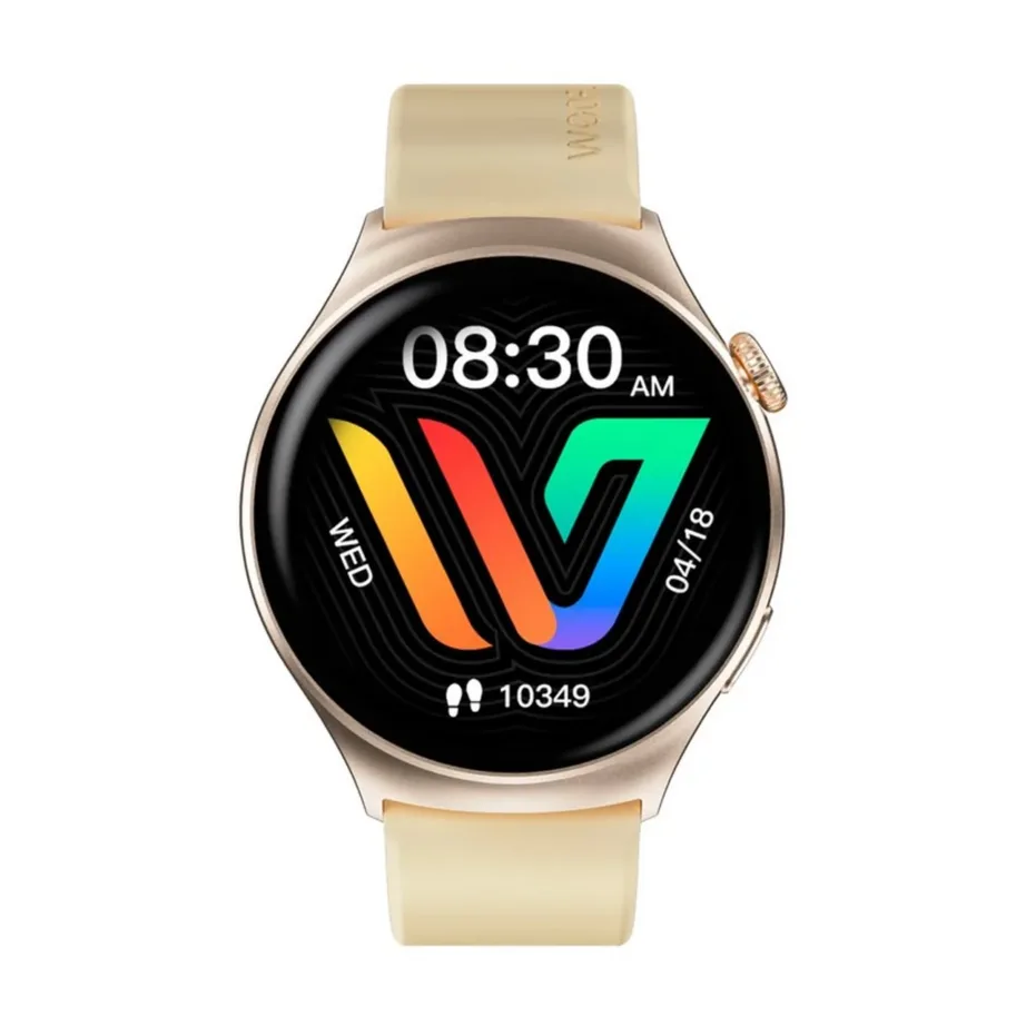 Weofly WY-CURVE/GD 1,43″ AMOLED kuldne nutikell terviseandurite ja IP68 veekindlusega