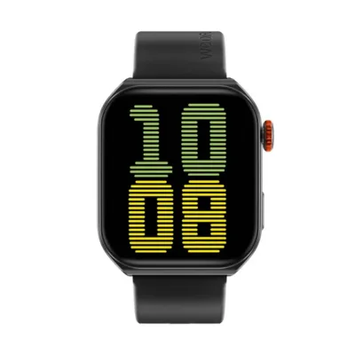 Weofly WY-EDGE2/BK 1,85" AMOLED must alumiiniumist nutikell, 3 ATM veekindel, tervise- ja unejälgimine, 400 mAh aku, Bluetooth 5.3, universaalne rihm