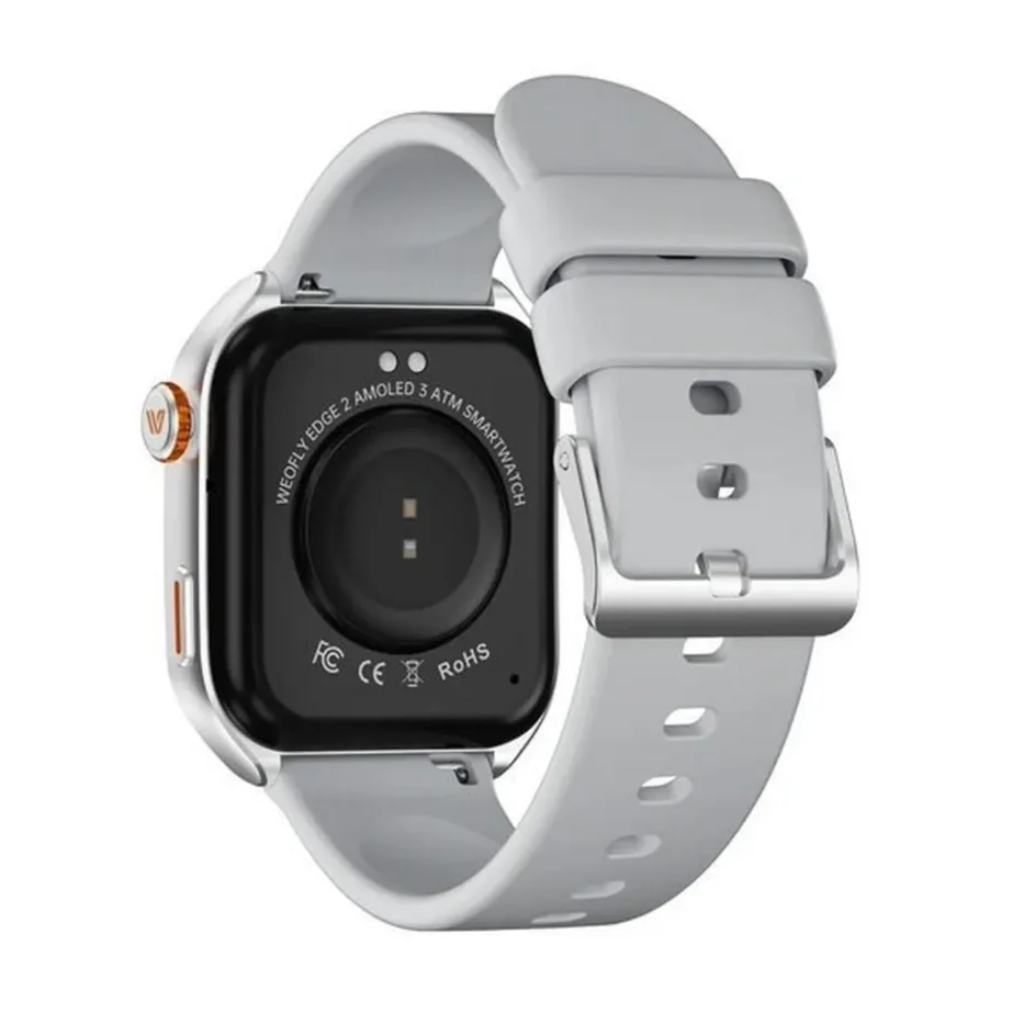 Weofly WY-EDGE2/SR 1,85″ AMOLED 3ATM hõbedane nutikell, verehapniku ja vererõhu jälgimine, 400mAh aku, Android/iOS – 4