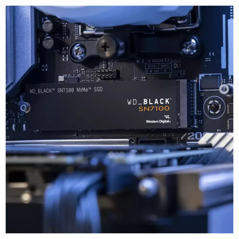 Western Digital Black SN7100 4TB M.2 2280 PCIe 4.0 NVMe SSD, 3D TLC NAND, 7000 MB/s lugemiskiirus, WDS400T4X0E-00CJA0 lauaarvutitele – 3