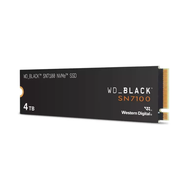 Western Digital Black SN7100 4TB M.2 2280 PCIe 4.0 NVMe SSD, 3D TLC NAND, 7000 MB/s lugemiskiirus, WDS400T4X0E-00CJA0 lauaarvutitele