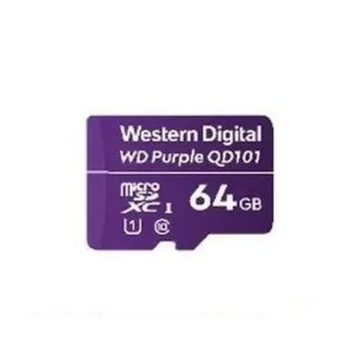 Western Digital WD Purple SC QD101 64 GB microSDXC mälukaart Class 10 UHS-I U1 videovalve jaoks