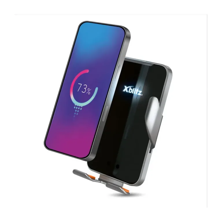 Xblitz FX4 Elegance must 360° pööratav auto peatugedele kinnitatav hoidik telefonile ja tahvelarvutile kuni 7,9