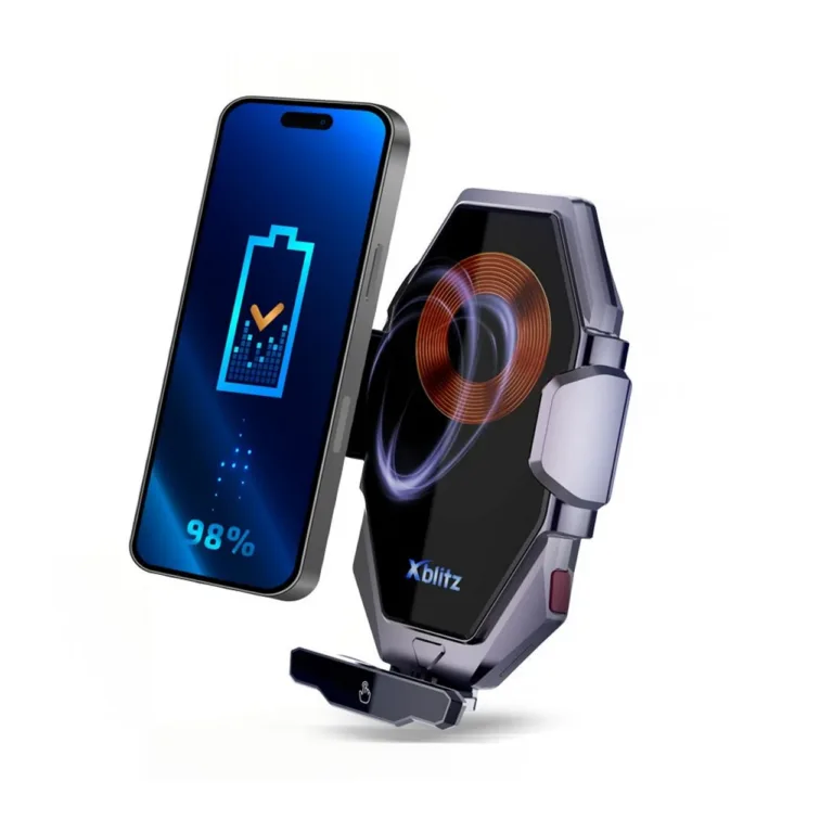 Xblitz FX8 Elegance must 20,1 cm 360° auto peatugede universaalne telefoni ja tahvelarvuti hoidik