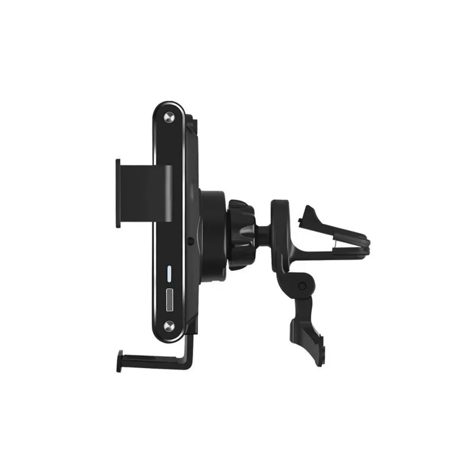 Xblitz GX3 USB-C must aktiivne autohoidik juhtmevaba laadijaga nutitelefonidele, paigaldus õhuavale või iminapaga, 62x22x121 mm – 2