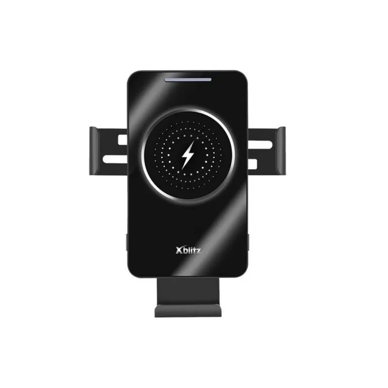 Xblitz GX4 90° pööratav aktiivne autosseadme hoidik 15W juhtmevaba laadimise ja USB-C toitega, must/hõbe, sobib nutitelefonidele, ventilaatori või iminapaga kinnitusega
