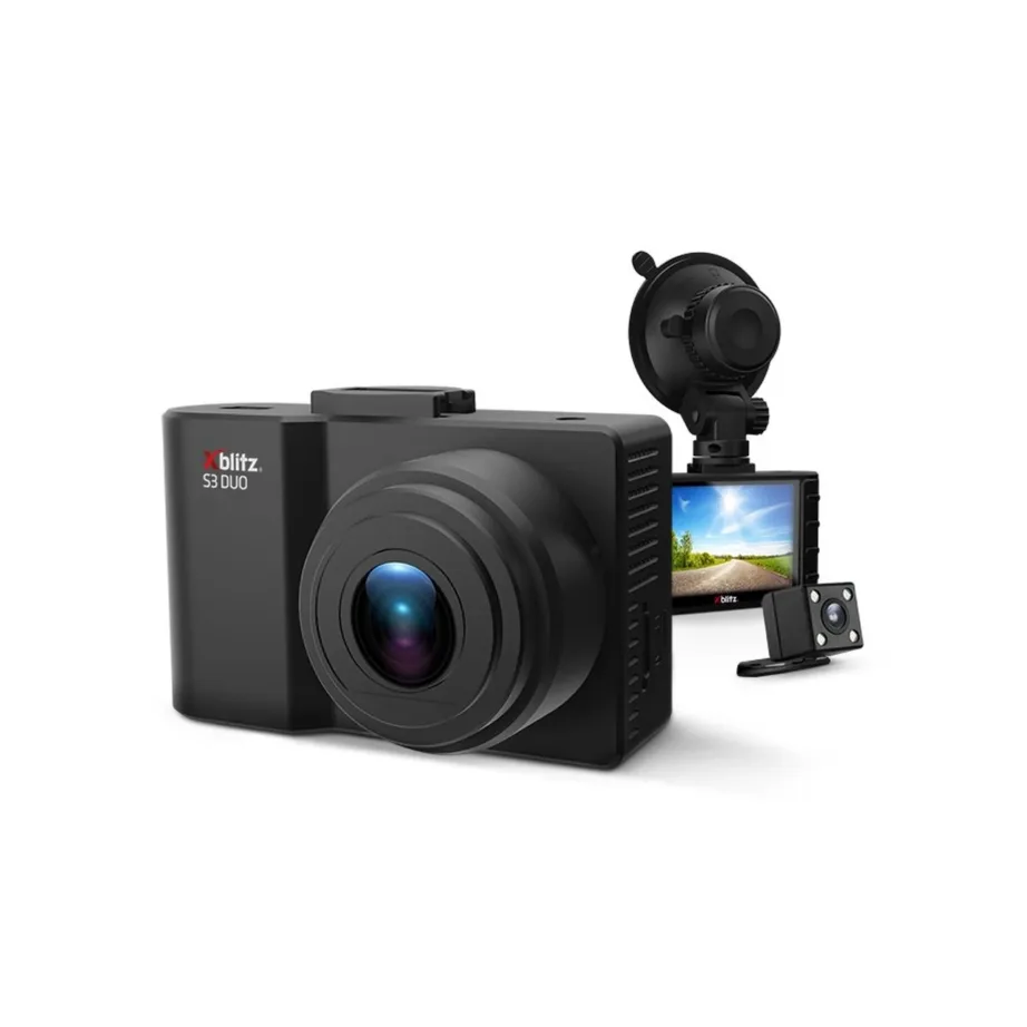 Xblitz S3 DUO kahe kaameraga Full HD autokaamera, 2,4” ekraan, 128GB microSD tugi, must – 3