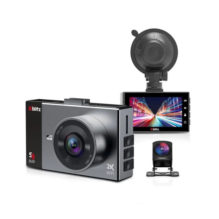 Xblitz S9 Duo 2K Ultra HD auto esikaamera 140° IMX335 sensoriga, GPS-i ja öörežiimiga, must