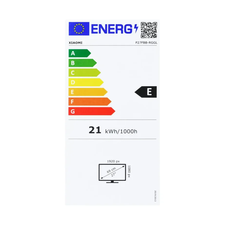 Xiaomi G27i 27″ 165Hz Full HD IPS LCD mängurimonitor, 612×170×452 mm, FreeSync Premium, HDR10, must – 9