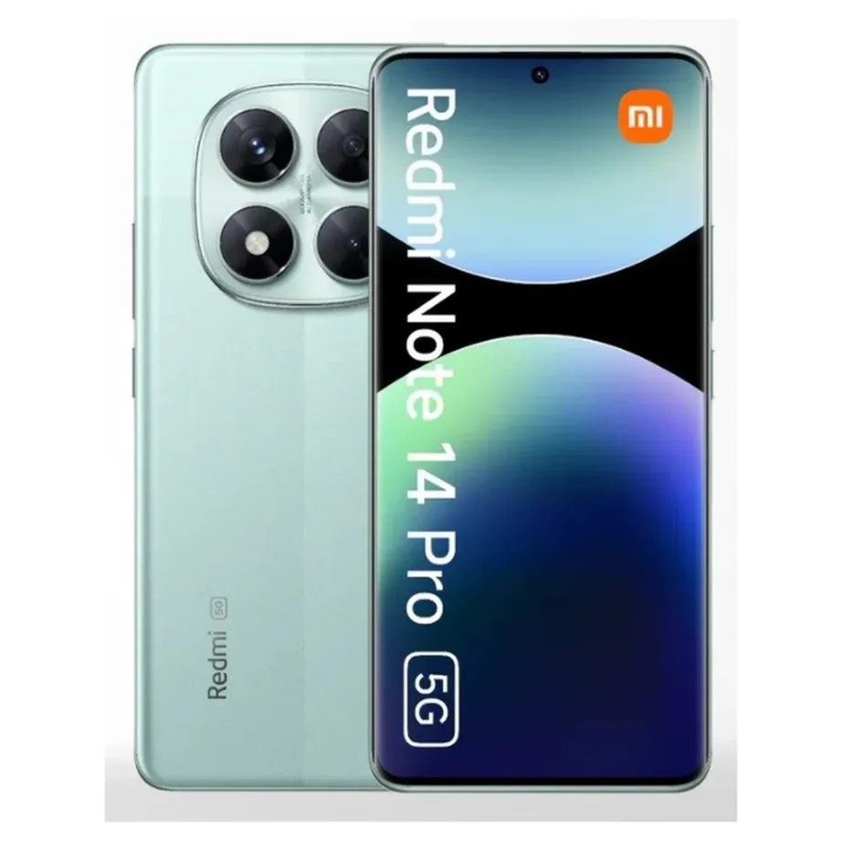 Xiaomi Redmi Note 14 Pro 5G MZB0IMOEU 8GB/256GB Coral Green 6,67″ AMOLED 200MP kolme tagakaameraga, IP68, Dual SIM nutitelefon