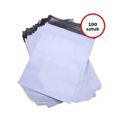 XL FB10 500x600 mm 50 µm isekleepuv valge/must LDPE pakendiümbrik, 100 tk