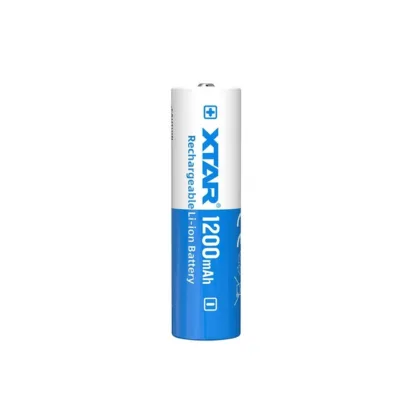 XTAR 14500-1200 3,6V 1200mAh liitiumioon laetav aku, 50,5 mm x 14,4 mm