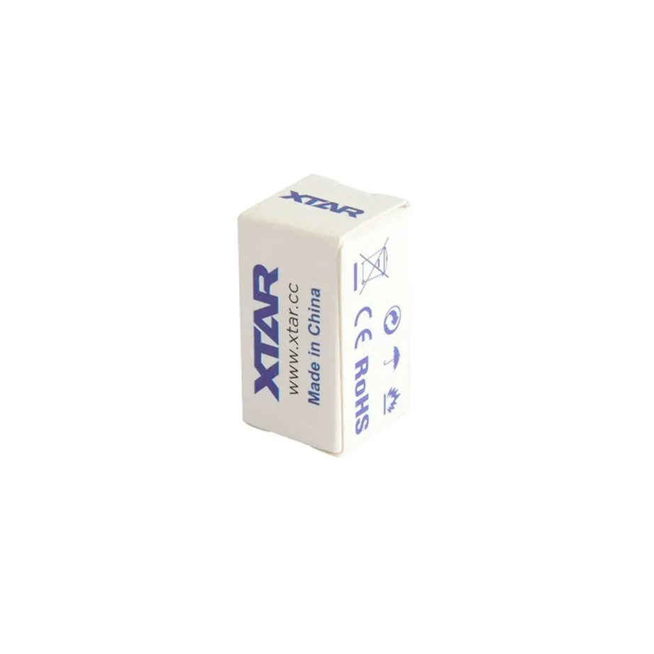 XTAR 16340-650 3,7V 650 mAh liitiumioonu laetav aku kaitsega, 16×34 mm, 1 tk – 5
