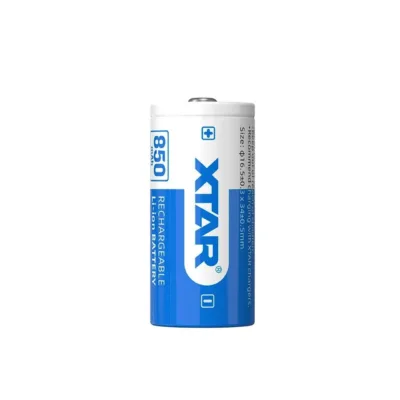 XTAR 16340-850 3,7V 850mAh Li-ion laetav aku (34x1,65 cm), 1 tk