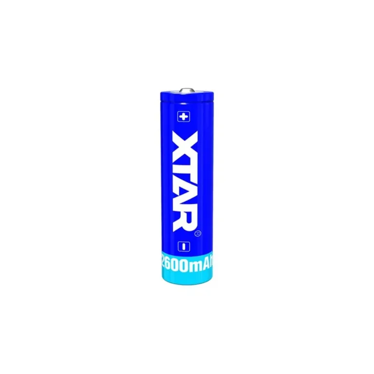 XTAR 18650-2600 3,7V 2600mAh liitiumioon laetav aku, kõrgus 68,2 mm, 1 tk