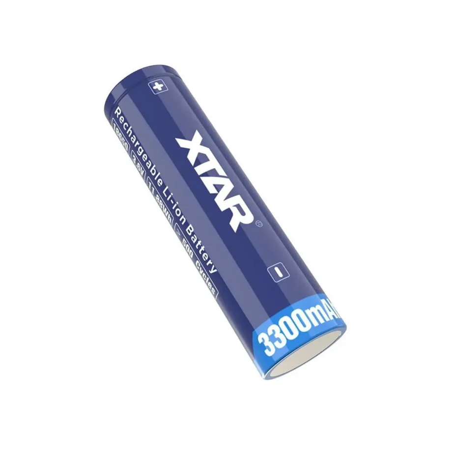 XTAR 18650-3300 3,6V 3300 mAh Li-Ion kaitstud laetav aku, 18,5×68,8 mm – 5