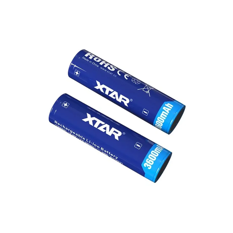 XTAR 18650-3600 3,6 V 3600 mAh Li-ion laetav aku (üksik), läbimõõt 18,5 mm, kõrgus 68,8 mm – 2