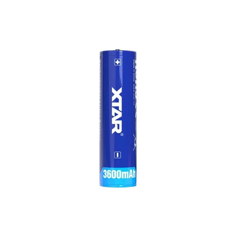 XTAR 18650-3600 3,6 V 3600 mAh Li-ion laetav aku (üksik), läbimõõt 18,5 mm, kõrgus 68,8 mm