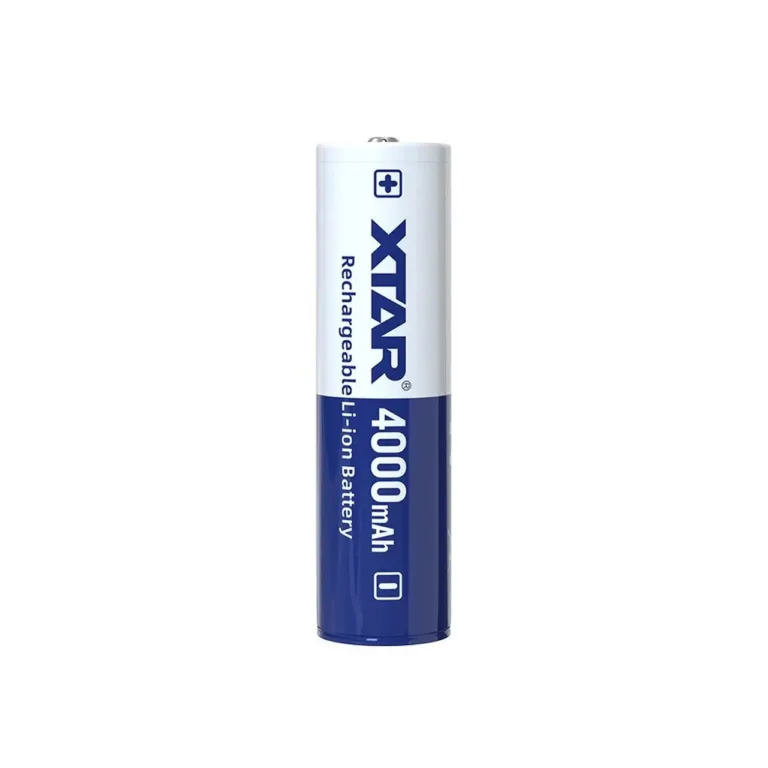 XTAR 18650-4000 3,6V 4000mAh laetav liitiumioonaku, 1 tk, diameeter 1,8 cm, kõrgus 69,2 mm