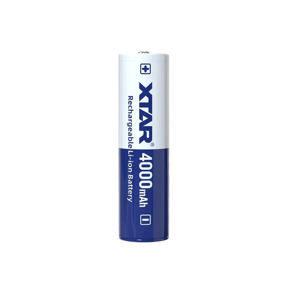 XTAR 18650-4000 3,6V 4000mAh laetav liitiumioonaku, 1 tk, diameeter 1,8 cm, kõrgus 69,2 mm