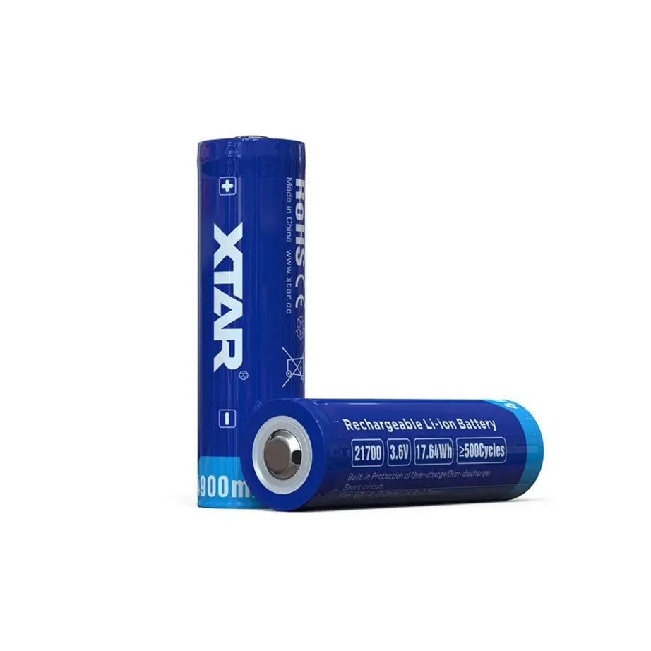 XTAR 21700-4900 3,7V 4900mAh Li-ion laetav aku (2,17×7,48 cm), 1 tk