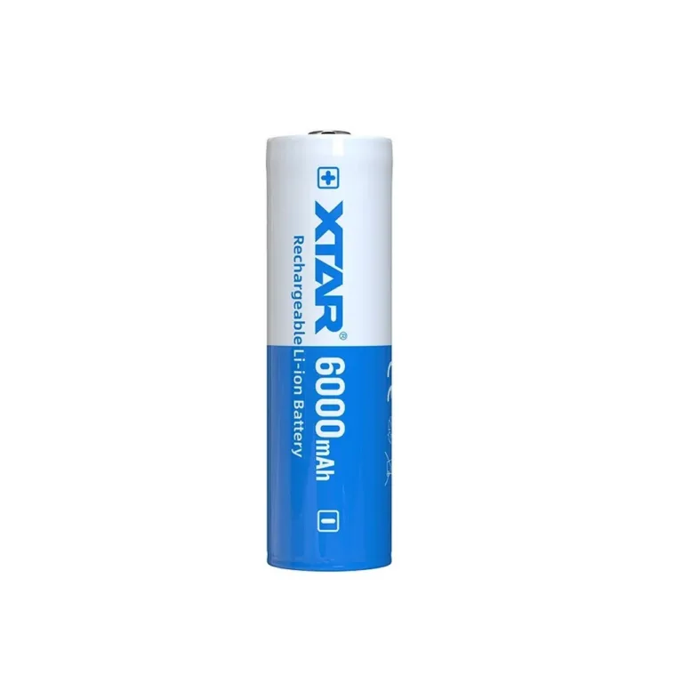 XTAR 21700-6000 3,6 V 6000 mAh kaitsega Li-Ion laetav aku 74,3 mm