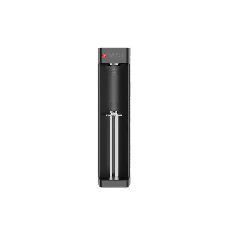 XTAR MC1C 1-pesaline Li-Ion akulaadija USB-C, LED-indikaatoriga, must, 92 x 22 x 26 mm
