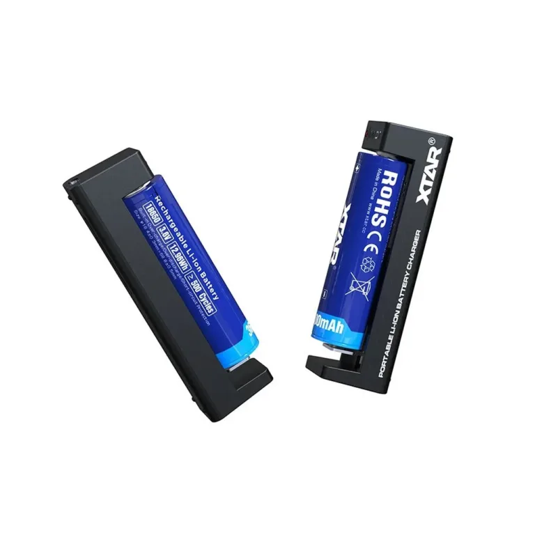XTAR MC1C 1-pesaline Li-Ion akulaadija USB-C, LED-indikaatoriga, must, 92 x 22 x 26 mm