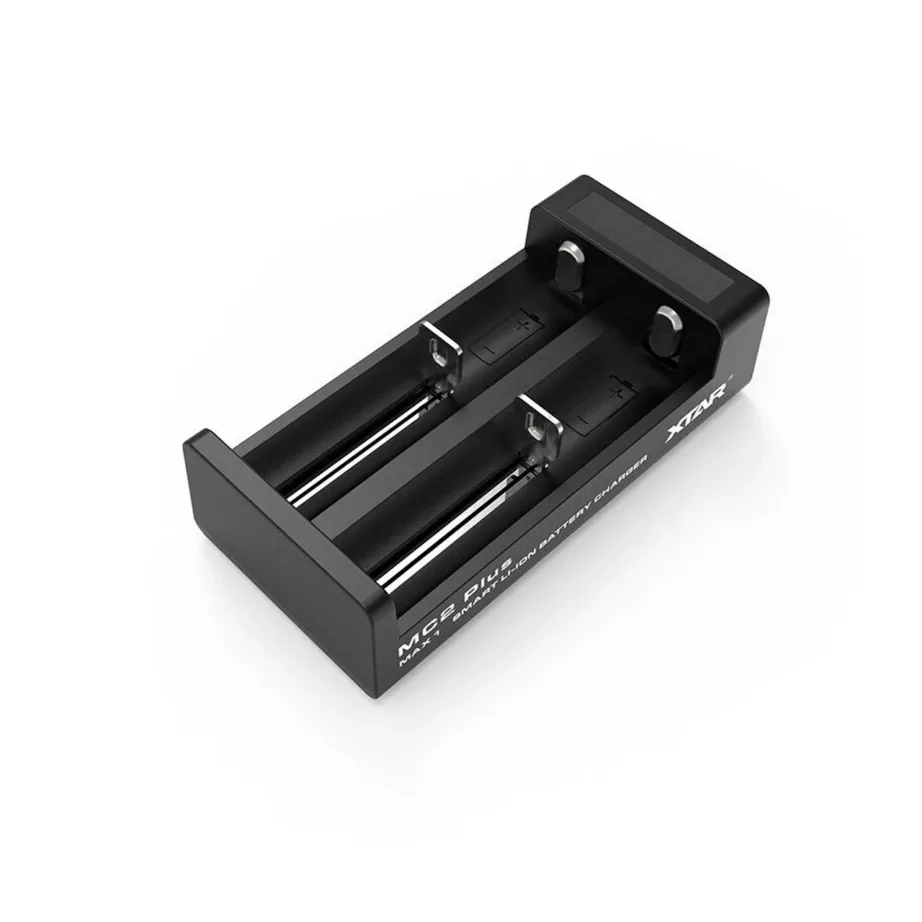 XTAR MC2 Plus 2-pesaline Li-ion/NiMH/NiCd akulaadija (A/AA/AAA/C/D), 5V, 1A, must – 2