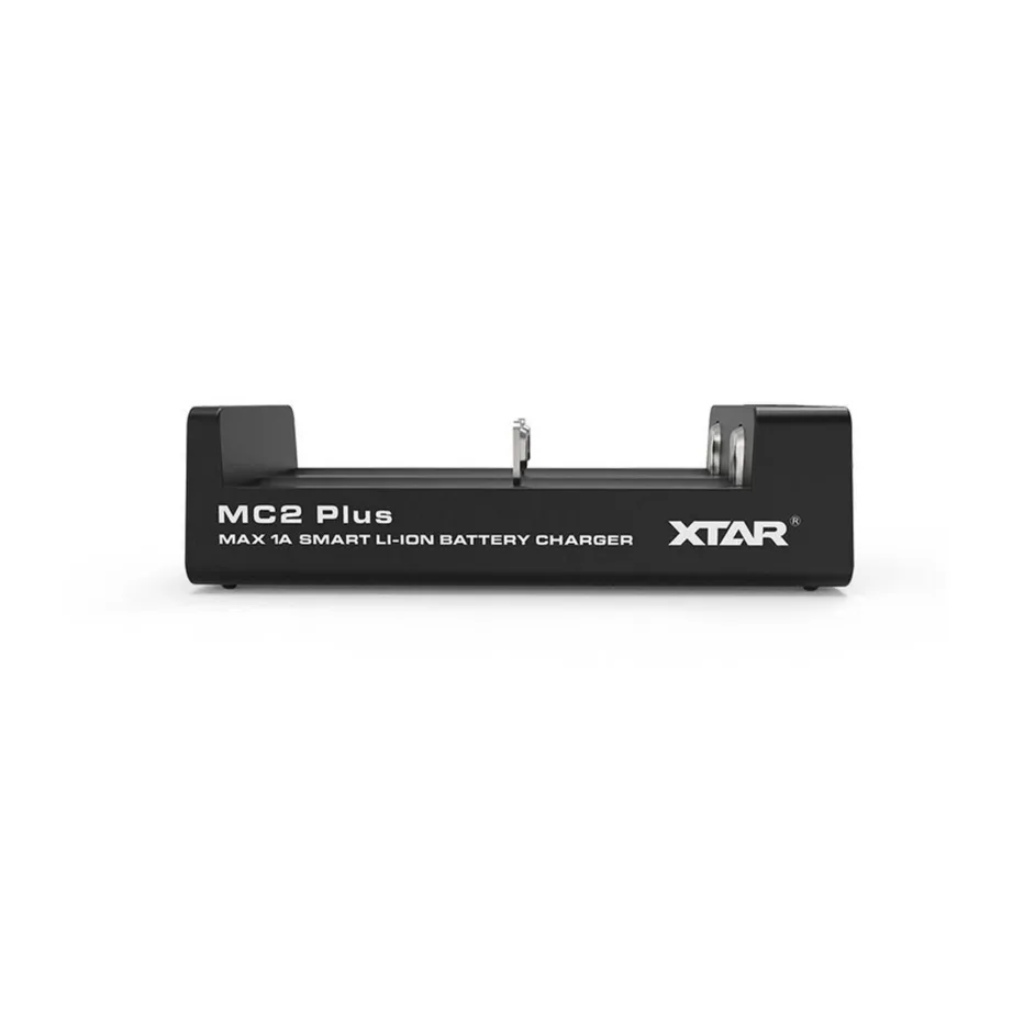 XTAR MC2 Plus 2-pesaline Li-ion/NiMH/NiCd akulaadija (A/AA/AAA/C/D), 5V, 1A, must – 3