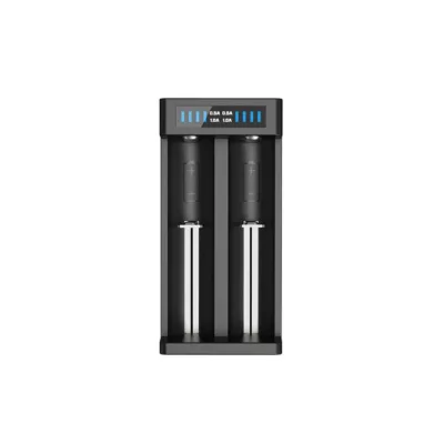 XTAR MC2 Plus 2-pesaline Li-ion/NiMH/NiCd akulaadija (A/AA/AAA/C/D), 5V, 1A, must