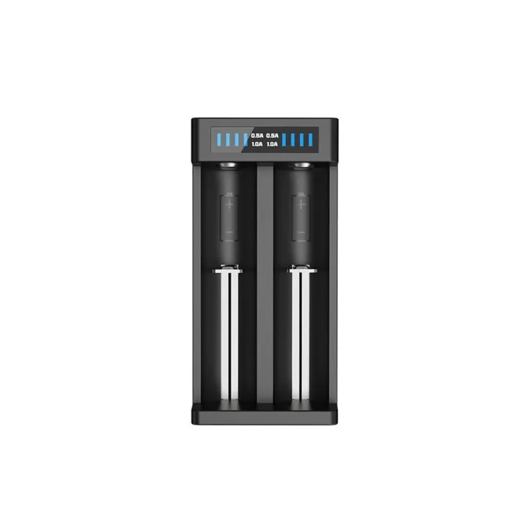 XTAR MC2 Plus 2-pesaline Li-ion/NiMH/NiCd akulaadija (A/AA/AAA/C/D), 5V, 1A, must
