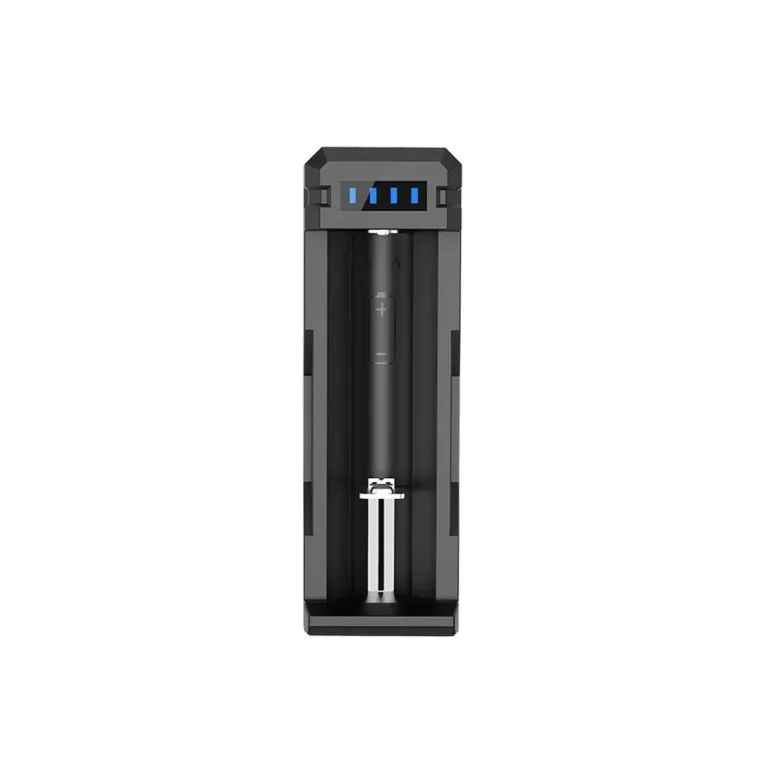 XTAR SC1 USB-C ühe pesa Li-Ion akulaadija 18650 akudele, LED-indikaatoriga, must