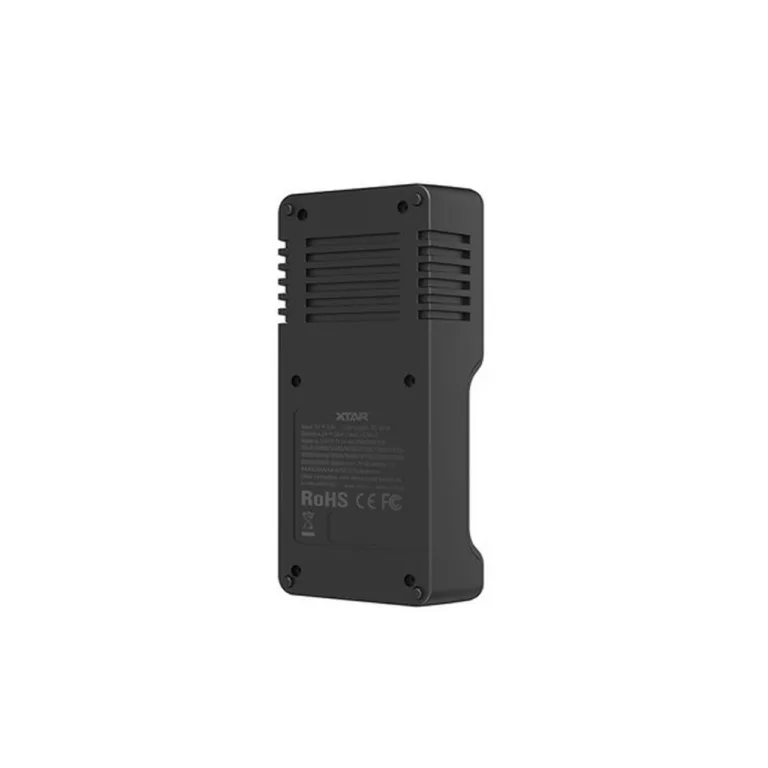 XTAR VC2SL 2-pesaline USB-Li-Ion/NiMH/NiCd akulaadija LCD-ekraaniga, sobib A/AA/AAA/C/D akudele, must