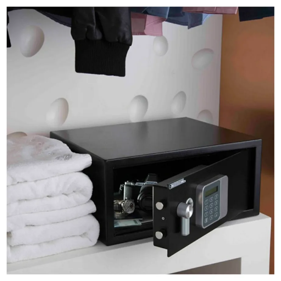 Yale YLG/200/DB2 24L terasest must vabaltseisev seif väikese elektroonika ja sülearvuti jaoks – 2