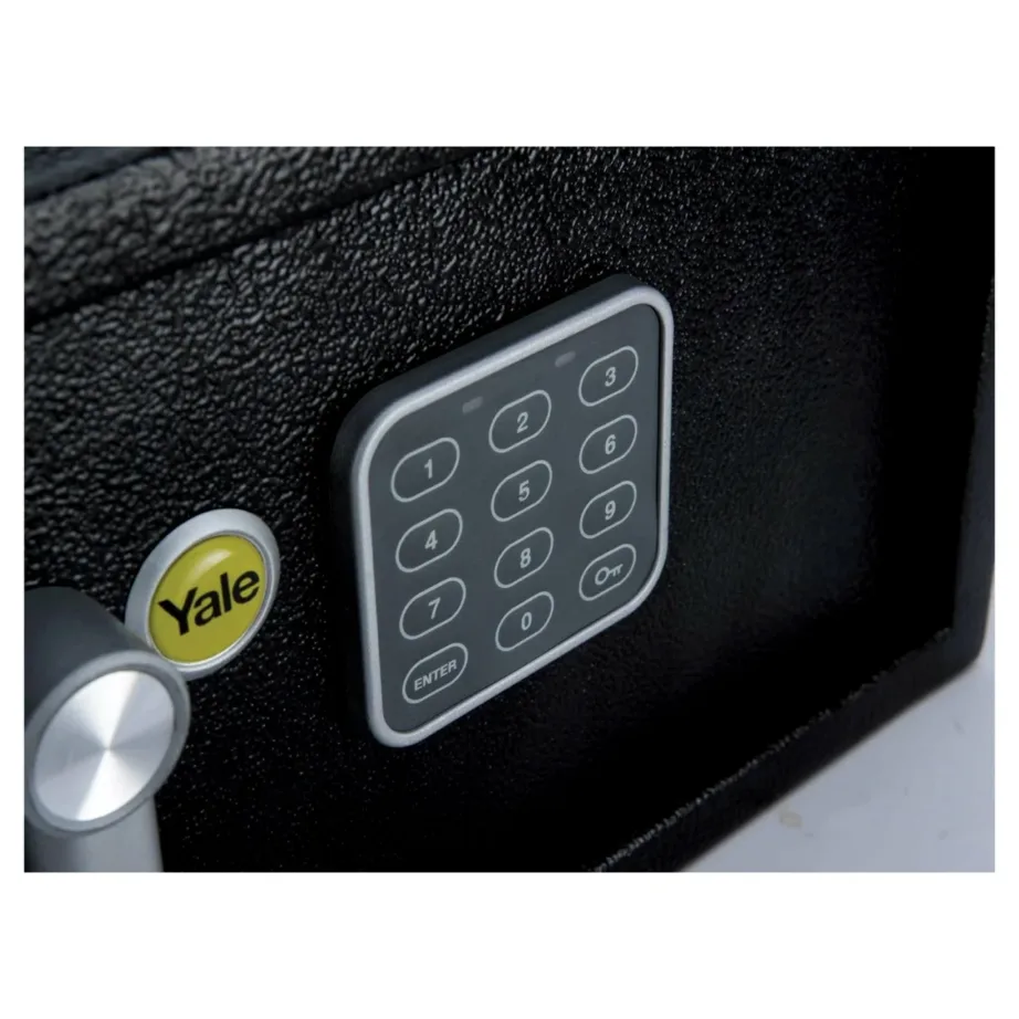 Yale YLV/200/DB2 24L must terasest vaba­seisev seif elektroonilise koodlukuga, 43x25x20 cm, põranda/seina paigaldus – 2