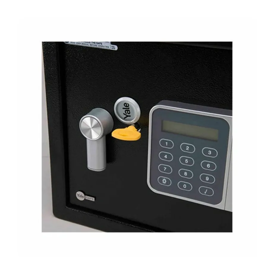 Yale YSG/250/DB2 16L terasest must vaba seisev kombilukuga seif, 35x25x25 cm, põranda/seina paigaldus – 6