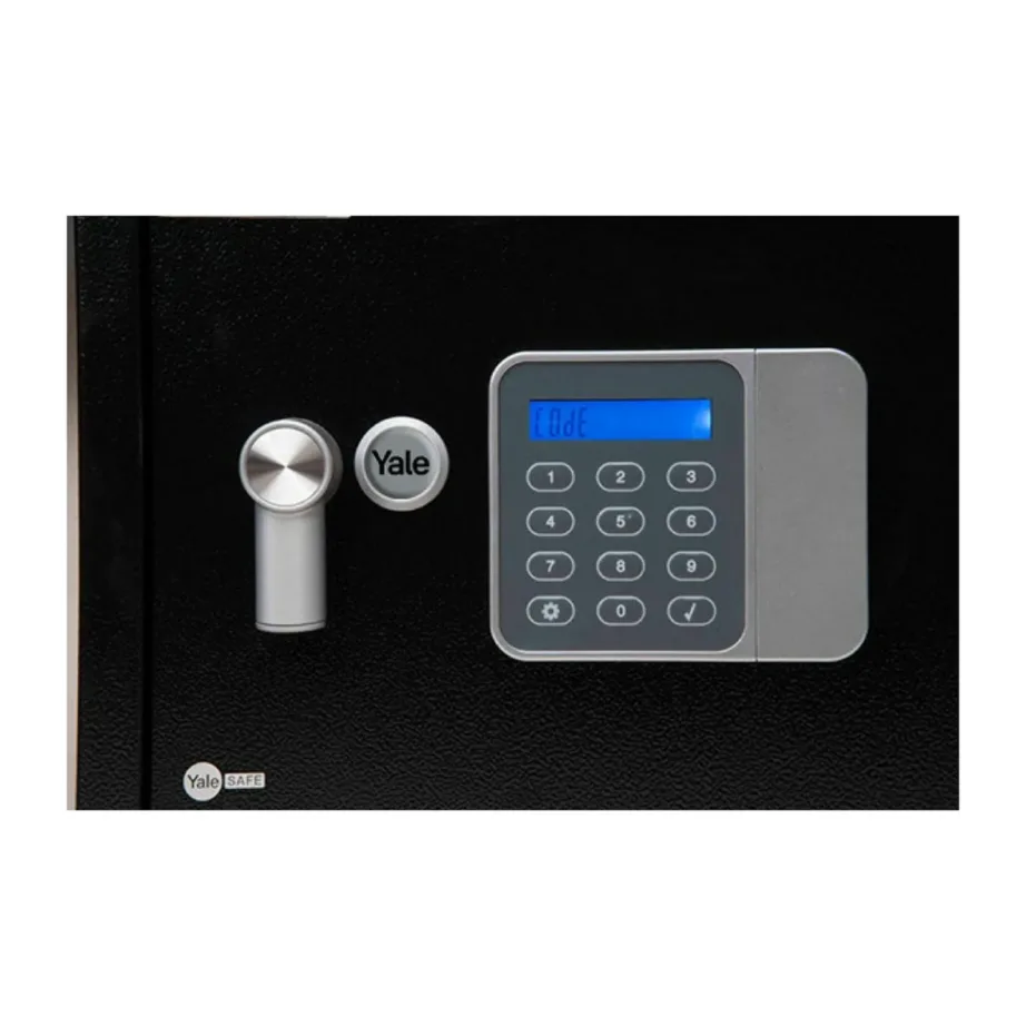 Yale YSG/250/DB2 16L terasest must vaba seisev kombilukuga seif, 35x25x25 cm, põranda/seina paigaldus – 7