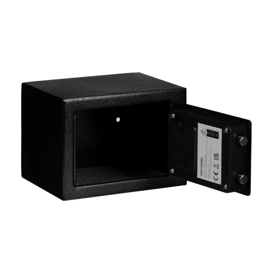 Yale YSV/170/DB2 3,8L terasest must elektroonilise koodlukuga vabaltseisev seif ehte, võtmete ja kellade hoiustamiseks, 170x230x170 mm – 11