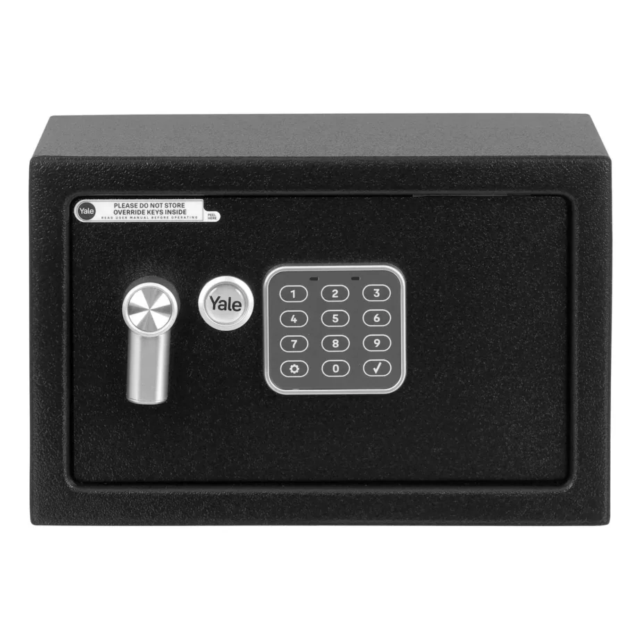 Yale YSV/200/DB2 8,6 l terasest must põrandale/seinale paigaldatav vaba seisev seif elektroonilise koodlukuga ehete, passi ja käekella jaoks – 6