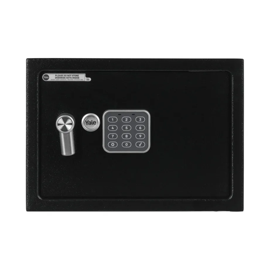 Yale YSV/250/DB2 16,3L terasest must vabaltseisev seif digitaal- ja võtmelukuga põranda/seina paigalduseks – 7