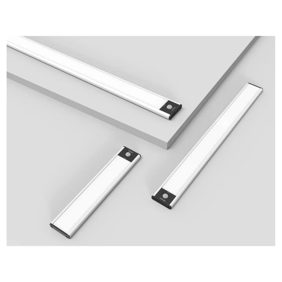 Yeelight YLCG002 200x39x9,1 mm laetav LED liikumisanduriga öölamp, 1000 mAh aku, 2700K soe valgus, hõbedane/valge – 5