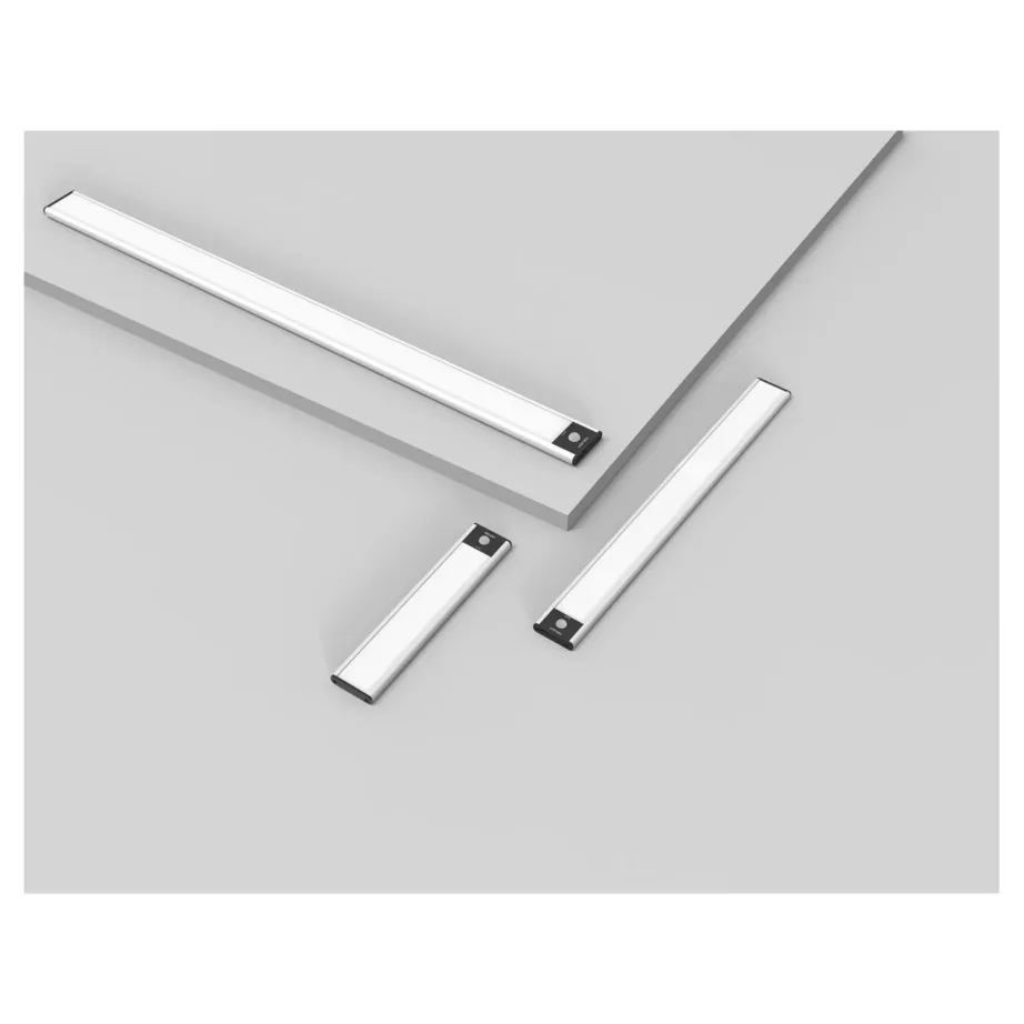 Yeelight YLCG002 200x39x9,1 mm laetav LED liikumisanduriga öölamp, 1000 mAh aku, 2700K soe valgus, hõbedane/valge – 6