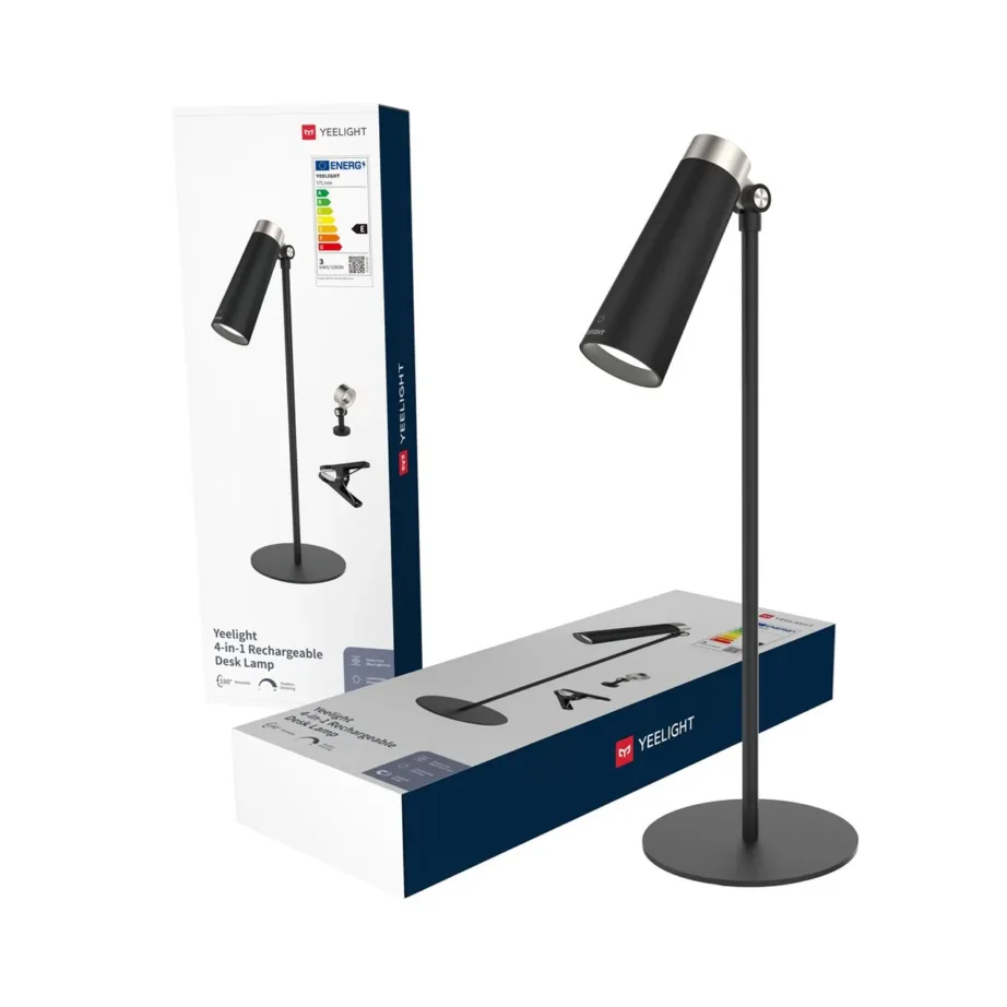 Yeelight YLYTD-0011 120x120x360 mm must USB-C laetav LED laualamp magnetkinnituse, puutetundliku juhtimise ja 180° pöörleva peaga siseruumidesse – 3