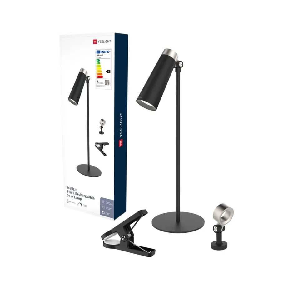 Yeelight YLYTD-0011 120x120x360 mm must USB-C laetav LED laualamp magnetkinnituse, puutetundliku juhtimise ja 180° pöörleva peaga siseruumidesse – 5