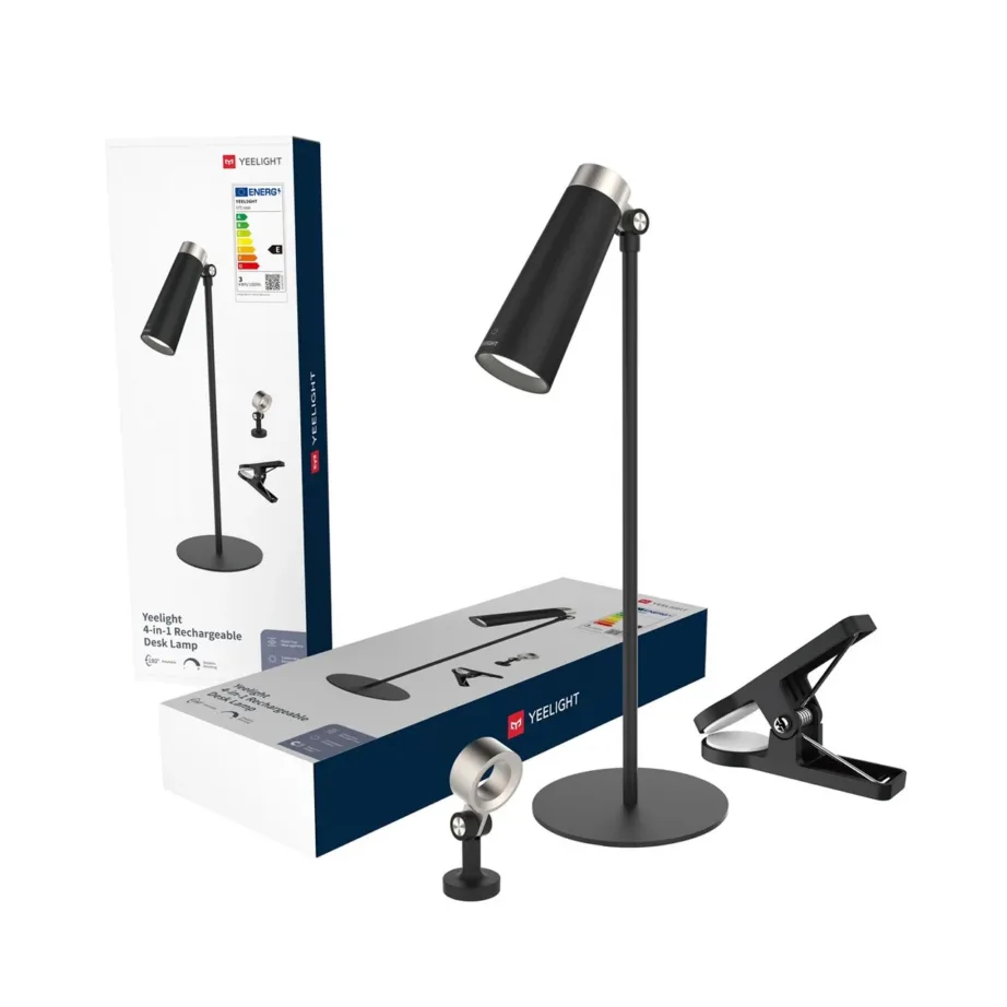 Yeelight YLYTD-0011 120x120x360 mm must USB-C laetav LED laualamp magnetkinnituse, puutetundliku juhtimise ja 180° pöörleva peaga siseruumidesse – 6