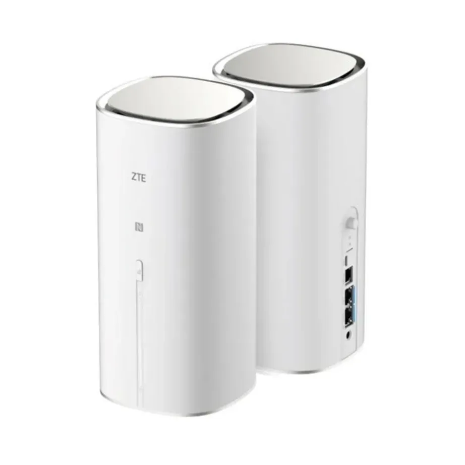 ZTE G5 5G/4G ruuter, 2,5Gb Ethernet, Wi-Fi 6/6E/7, VoIP, 107x107x232,5 mm, valge