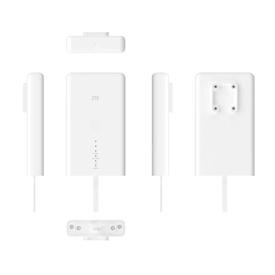 ZTE MC889 5G + Z1320 valge väli- ja sisevõrgurouter Wi-Fi 6, 2× Gigabit LAN, LTE/5G, NanoSIM ja LED-indikaatoritega – 12