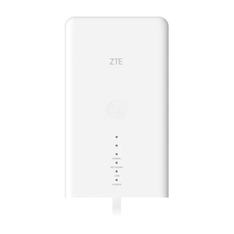 ZTE MC889 5G + Z1320 valge väli- ja sisevõrgurouter Wi-Fi 6, 2× Gigabit LAN, LTE/5G, NanoSIM ja LED-indikaatoritega